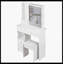 Petit meuble-lavabo de 29,2 po avec tabouret de bureau et tabouret rembourré à gauche 29,5 po, grande commande tactile, interrupteur tricolore, miroir à luminosité réglable, rangement à grande capacité, convient aux petits espaces-1545161362