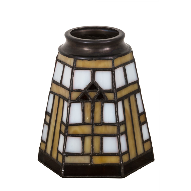 Southwest Mission 4.5'' Stained Glass Bell Ceiling Fan Shade