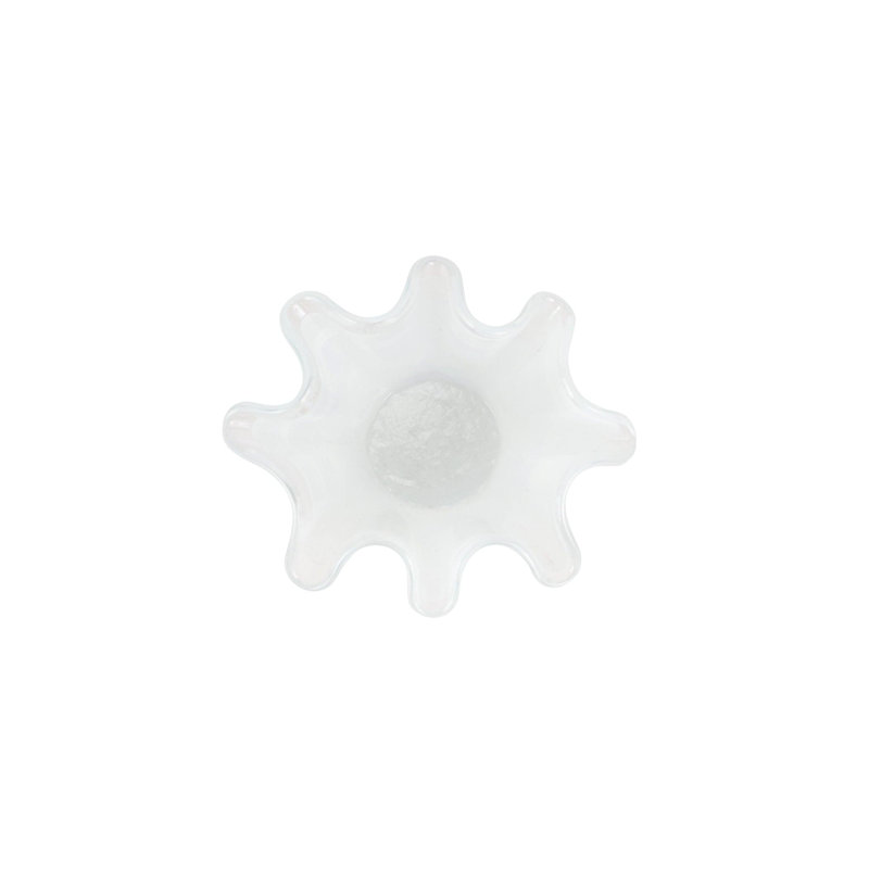 Onda Glass Serving Bowl, White