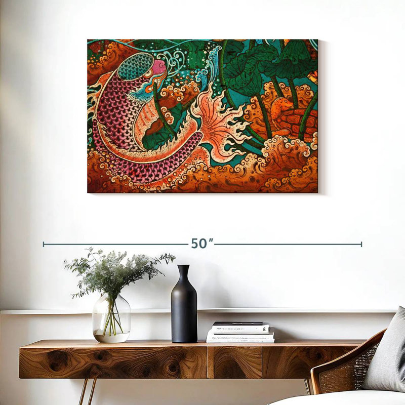 Brampt Thai Temple Fish, 24" H x 36" W