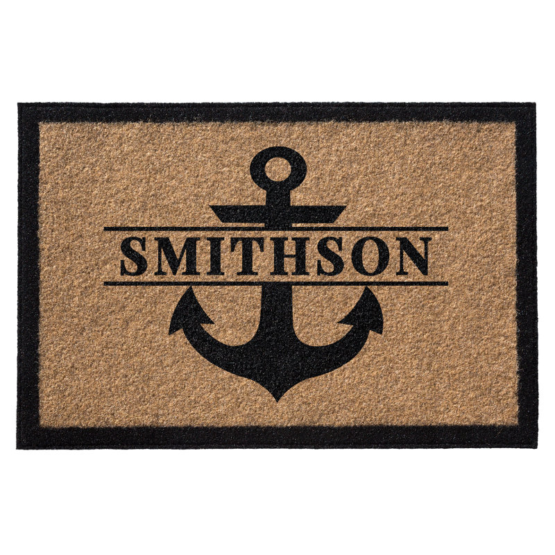 Tapis d'extérieur antidérapant Crescio 72 po x 36 po, Brun clair, Oui