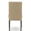L'ensemble de mobilier de salle à manger 5 pièces comprend une table de salle à manger rectangulaire avec piédestal et 4 chaises Parsons en tissu brun, cappuccino de 42 po x 72 po-77841333-77841335