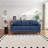 Modern Classic Upholstered Sofa With Nailhead Trim And Wooden Legs-536494914