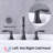 2-Handle 8 Inch Widespread Bathroom Sink Faucet ‎Oil-Rubbed Bronze Lavatory Faucet 3 Hole 360° Swivel Spout Vanity Sink Basin Faucets With Pop Up Drain Assembly And Cupc Water Supply Hoses