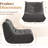 High Density Memory Foam Bean Bag Chair - Large Boneless Couch Small Sofa for Adults, Ideal Furniture for Living Room Bedroom-848483233