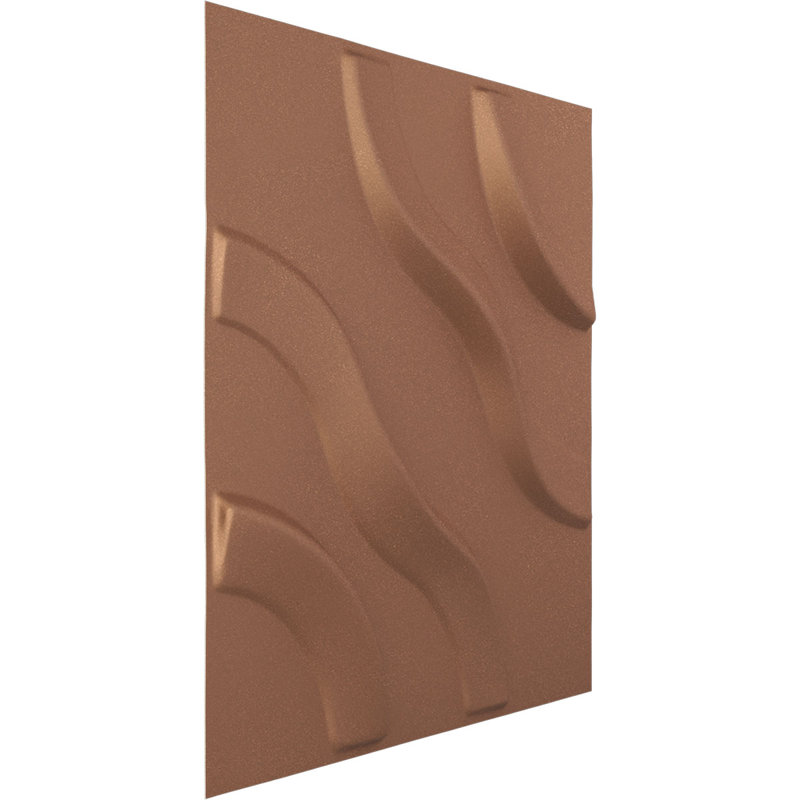 Panneau mural décoratif 3D l 11 7/8 po x H 11 7/8 po (couvre 0,98 pi2), Cuivre vieilli