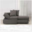 Chaise convertible polyvalente pour différents espaces avec coussins d'appui-tête réglables-243557715