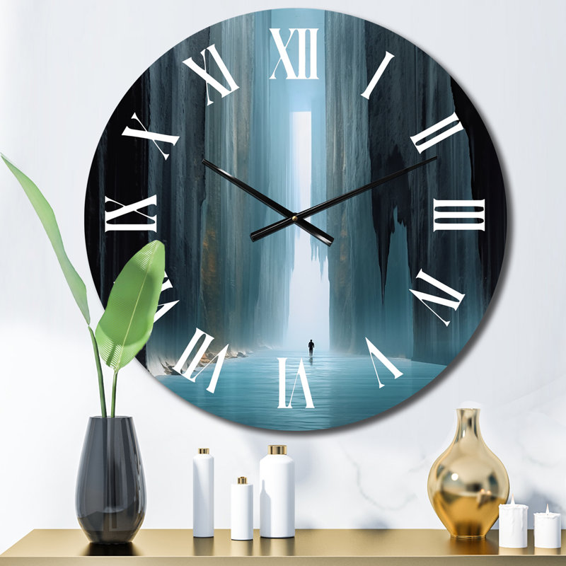 Horloge murale Wondering Through The Blue Woods I, Moyenne