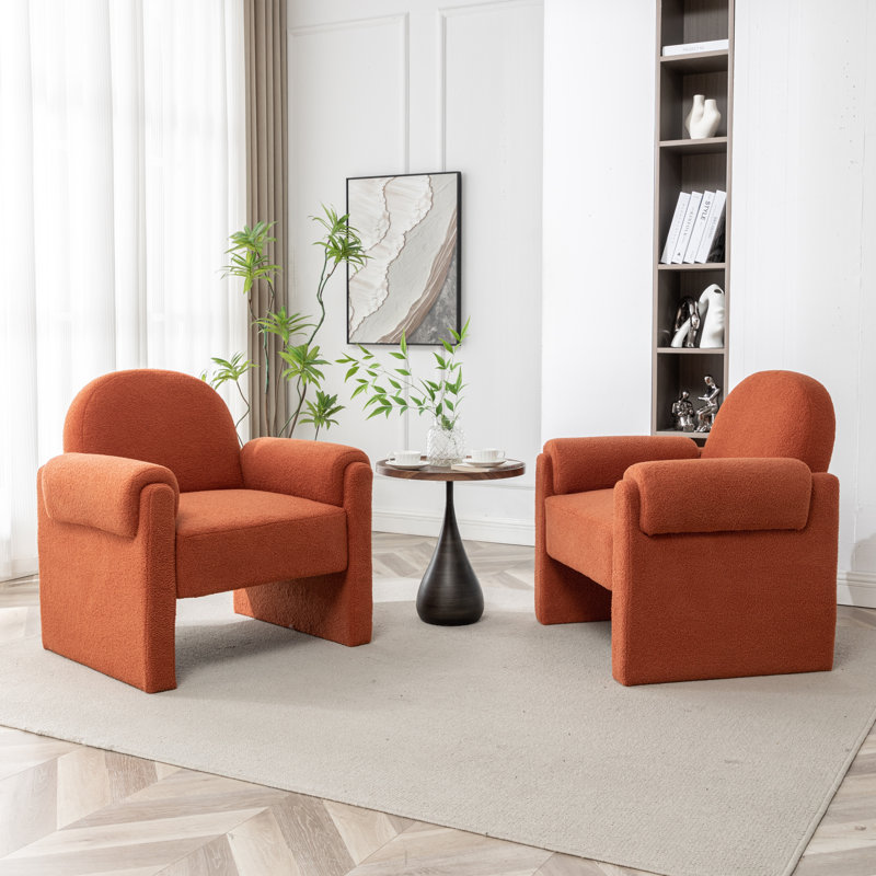Fauteuil Bryonie, Polyester orange