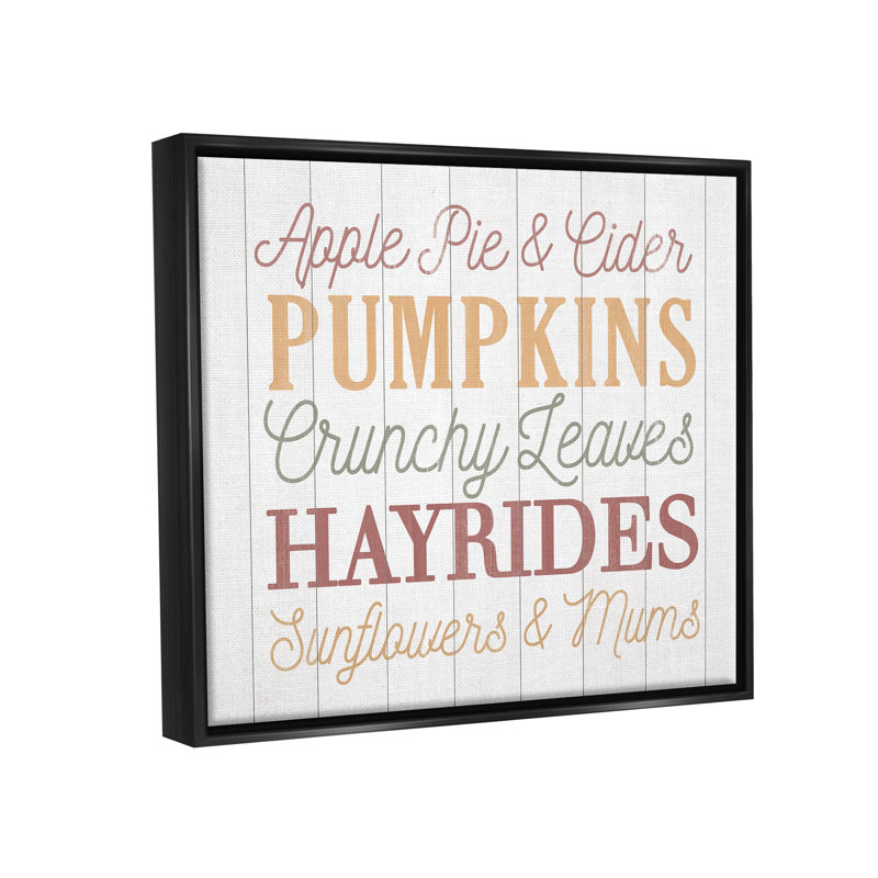 Liste d'automne amusante par Dogwood Portfolio - Impression sur bois, H 25 po x l 31 po x P 1,7 po