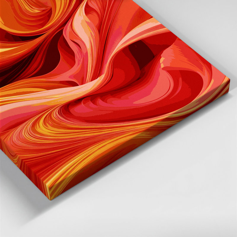 Art numérique sur toile, abstraction numérique 1, H 20 po x l 30 po