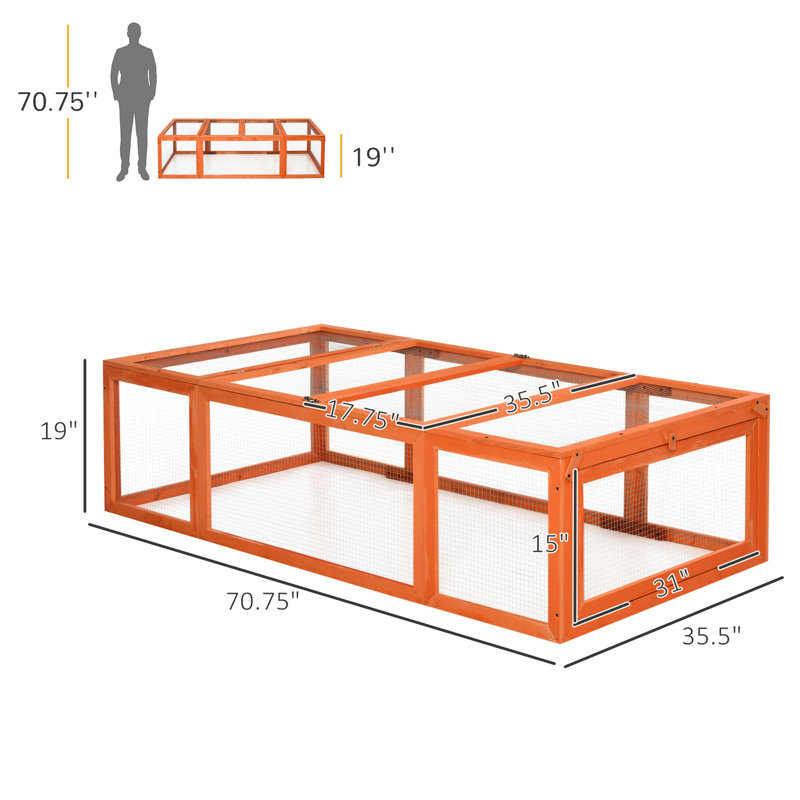Et cage de lapin en bois