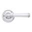 Bravura 840-0 St. Charles Privacy Lever on Traditional Round Rose in Polished Chrome