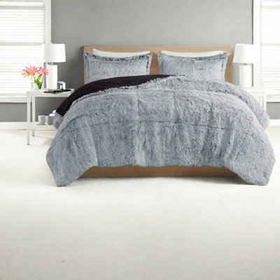 Ensembles de literie doux et chauds, fourrure à poil long moderne en polyester pour la maison