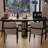 Black Rectangular Solid Wood desk-109598458