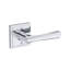 Wyndcliff Passage Lever with Stepped Square Rose in Satin Nickel-988823959