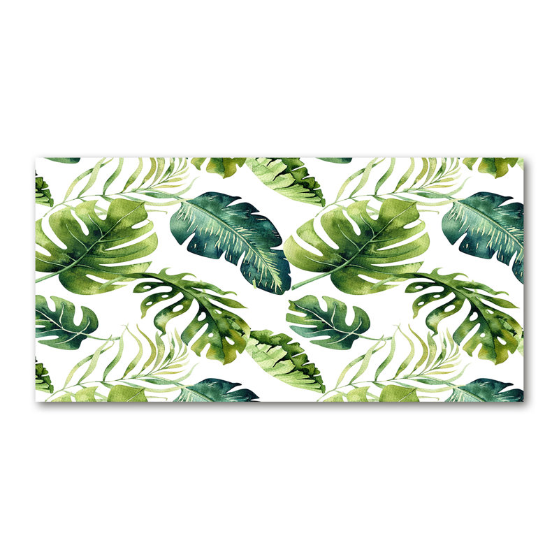 Tropical Leaves - No Frame Painting, Canvas, 50cm H x 100cm W x 2cm D