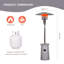 Afterglow 48,000 BTU Terrafab Base Patio Heater, Internal Gas Tank, Light Grey