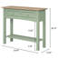 Console en bois 2 tiroirs vert campagne Farmhouse Sage | -245081080