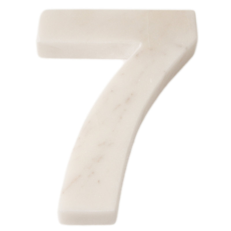 Bloc de lettre marbre helvetica Rania, 7