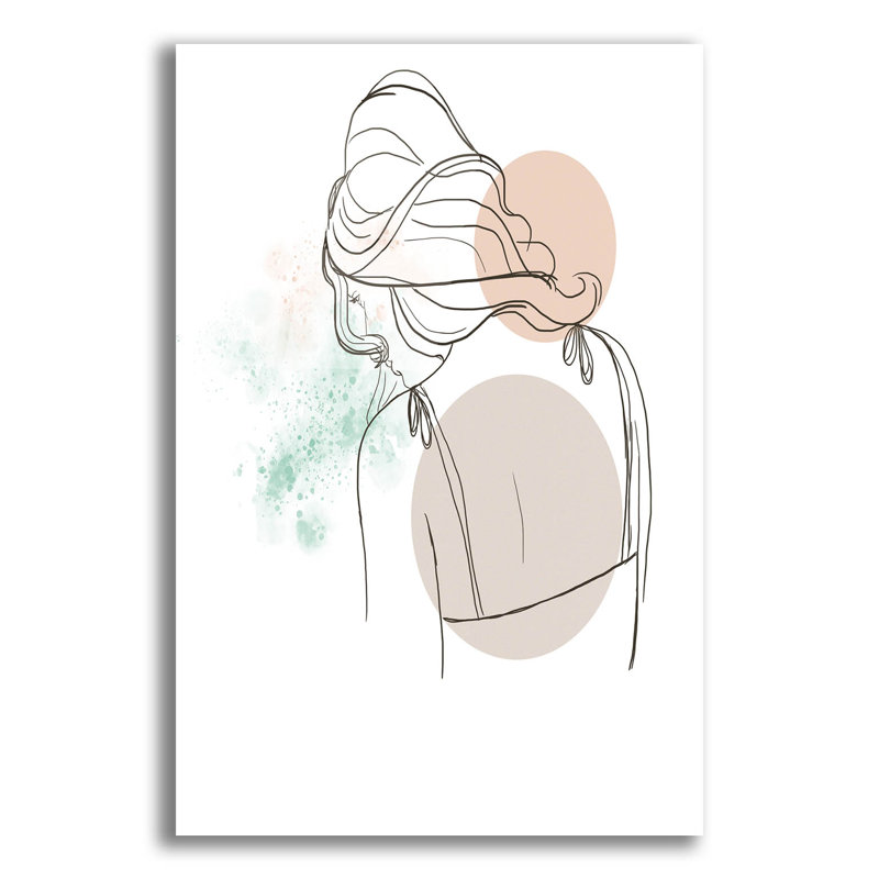 «Meditating Woman» par Sabrina Balbuena, art mural en verre acrylique, H 16 po x l 12 po x P 0,13 po