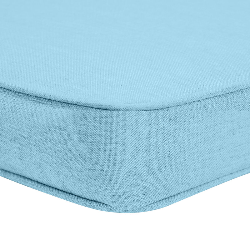 Indoor/Outdoor Sunbrella® Seat Cushion, Cast Horizon Sunbrella® Plainweave, 44" W x 18" D