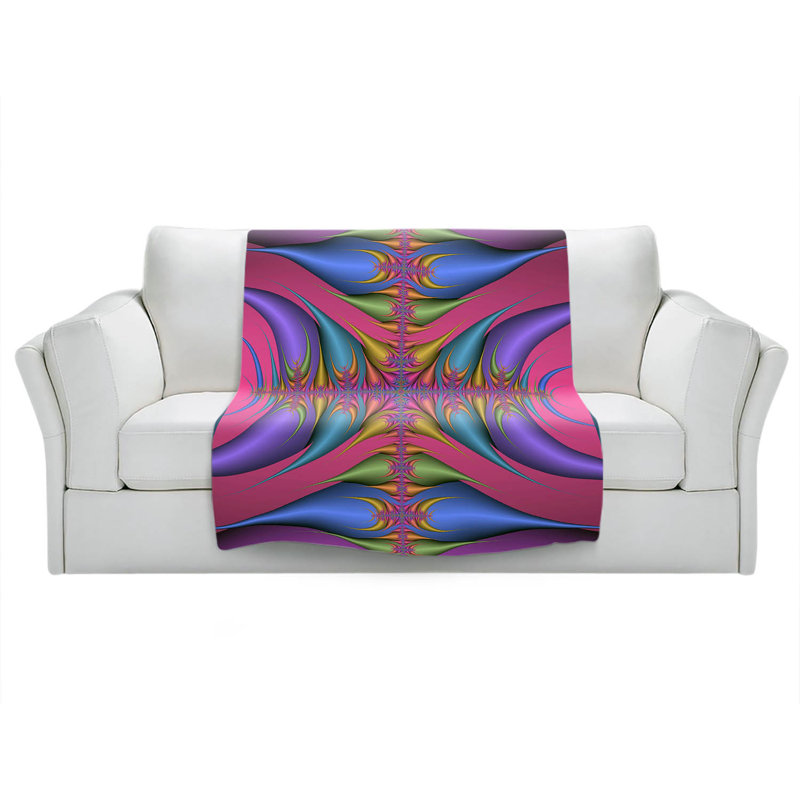 Hand Woven Throw Blanket, 51" x 60"