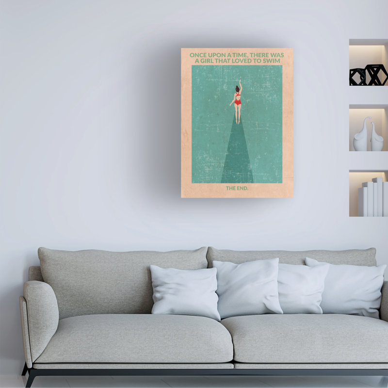 " Wrapped Canvas Wall Art - Jon Downer 'In The Open Water' Wall Art For Living Room, Bedroom, Or Office Décor - 24x32 "