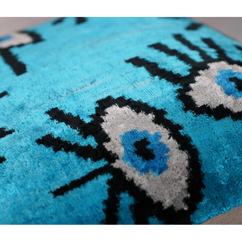 Velvet Square Pillow Cover & Insert, Teal