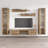 Floating 100" Modern Entertainment Center with 16-Color LED Lighting, High Gloss Finish-1355640570