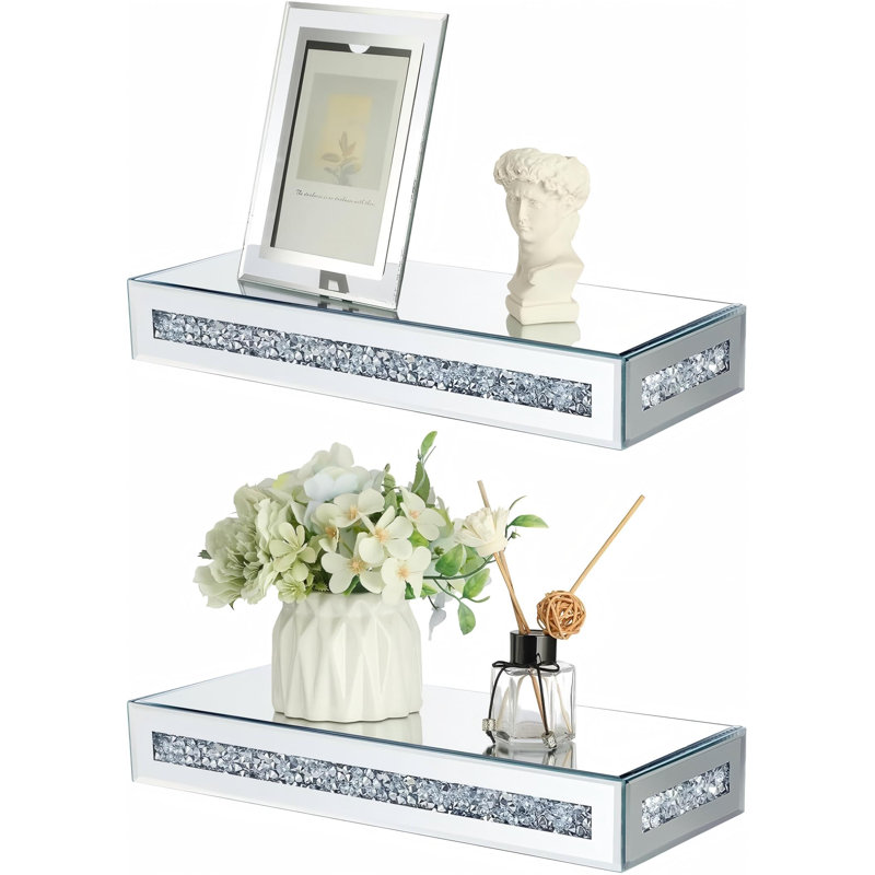 2 Piece Acrylic Floating Shelf