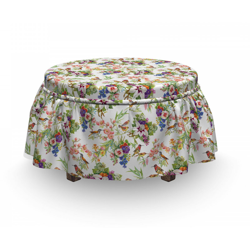 Box Cushion Ottoman Slipcover