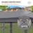 11 Ft. W x 11 Ft. D Outdoor Pop Up Soft Top Steel Patio Gazebo with Netting-109186199