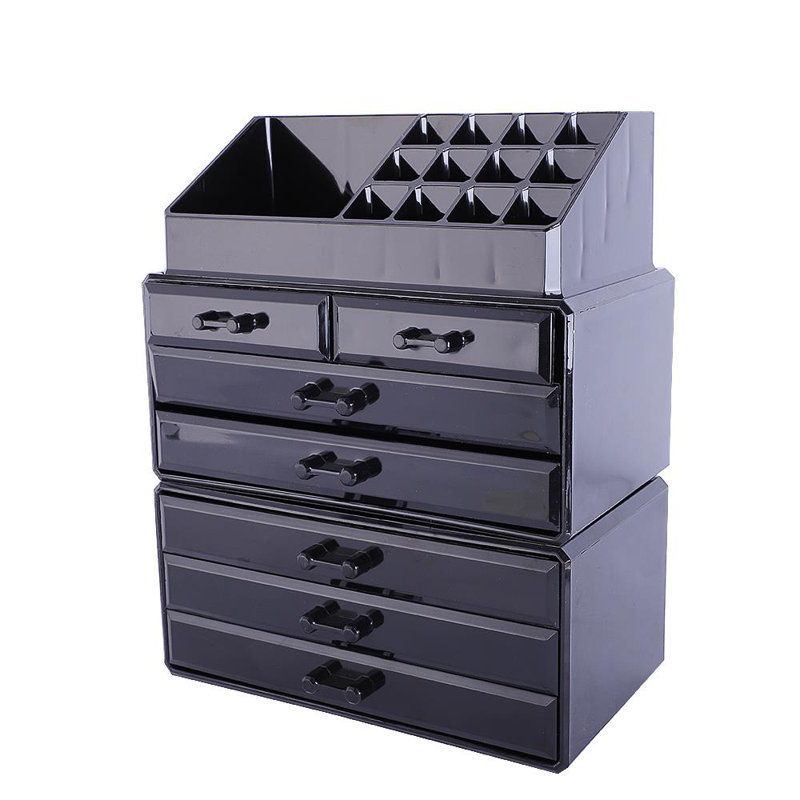 Organisateurs de maquillage Olette Cosmetiques, Noir