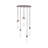 Flint 5 LT Winter Brass Multi-Pendant Kalco