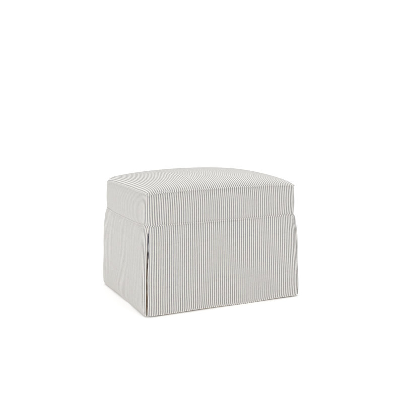Repose-pieds rectangulaire 33 po Amari, Rayures tissées croisière à la dérive