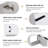 Hermanna 17" Wall Mounted Single Bathroom Vanity With Ceramic Top-309093198