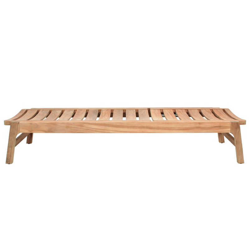 Diuna Outdoor Teak Chaise Lounge