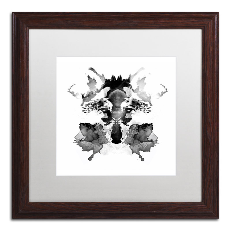 « rorschach » par robert farkas, impression encadrée, H 16 po x l 16 po x P 0,5 po