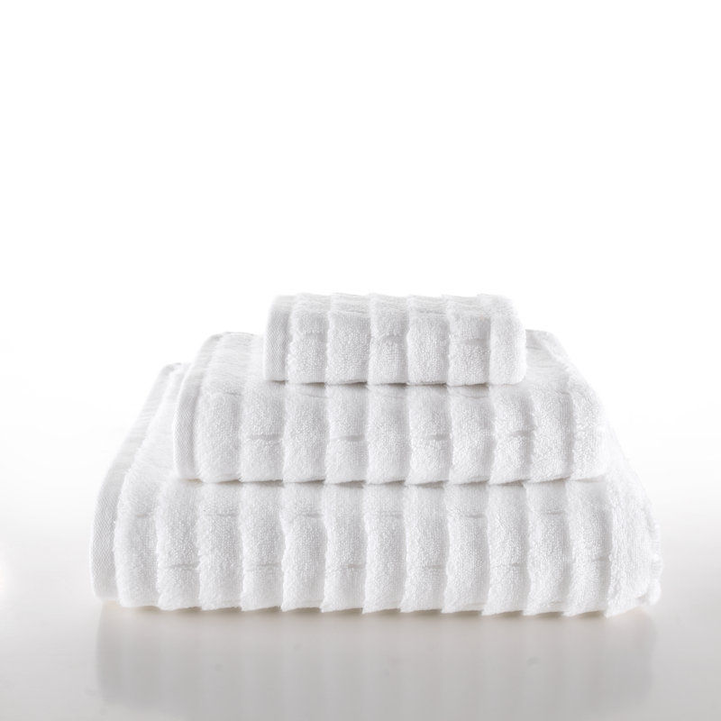 Subway Tile 3 Piece Turkish Cotton Towel Set