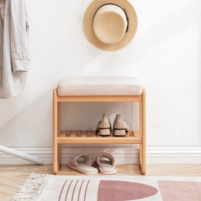 Banc de rangement, banc d'entrée, banc de chambre à coucher, banc à chaussures, banc rembourré