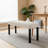 Modern Tufted Linen Dining Bench-1168663901