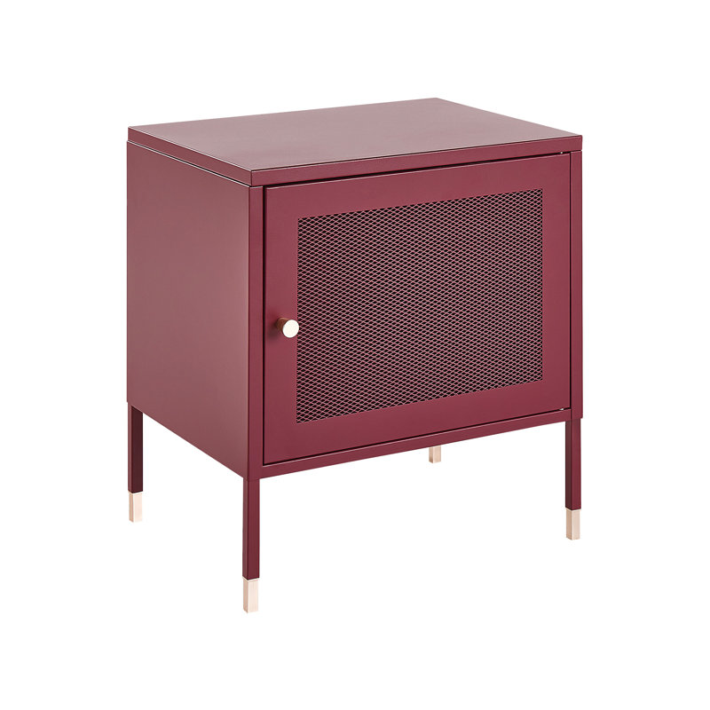 Kirran 45cm W Steel Bedside Table
