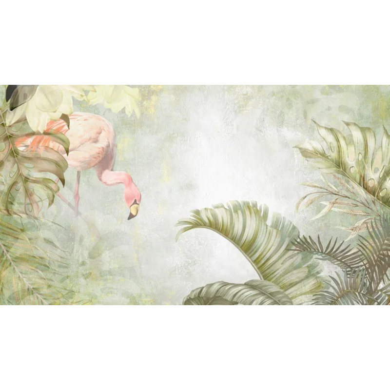 Adhésif mural doux et tropical, L 108 po x l 96 po