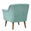 32,89 po Fauteuil High Teal avec éléments Mid-Century modernes aigue-marine de 32 po de large, attrait, accoudoirs arrondis et coussin de siège en mousse