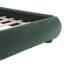 Structure de lit tapissier en velours vert foncé-1311509184