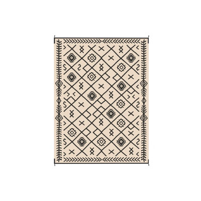 Easy To Carry Outdoor Rug,Patio Rug,Reversible Outdoor Rug, Waterproof Plastic Straw With Carry Bag