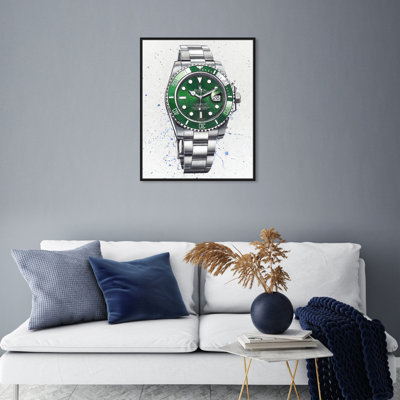 Rolex Emerald - peinture sur toile