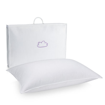 Oreillers de luxe en duvet d'oie ferme avec remplissage 100% naturel 1000+ et coquille de coton 700Tc, oreillers en duvet avec housse en coton (ensemble de 1)