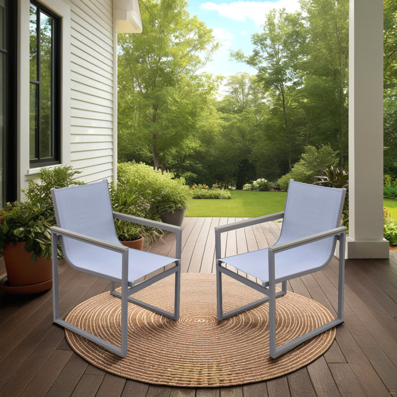 Ensemble de 2 chaises de patio Herra